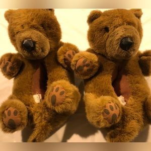 Adorable Brown Bear Slippers